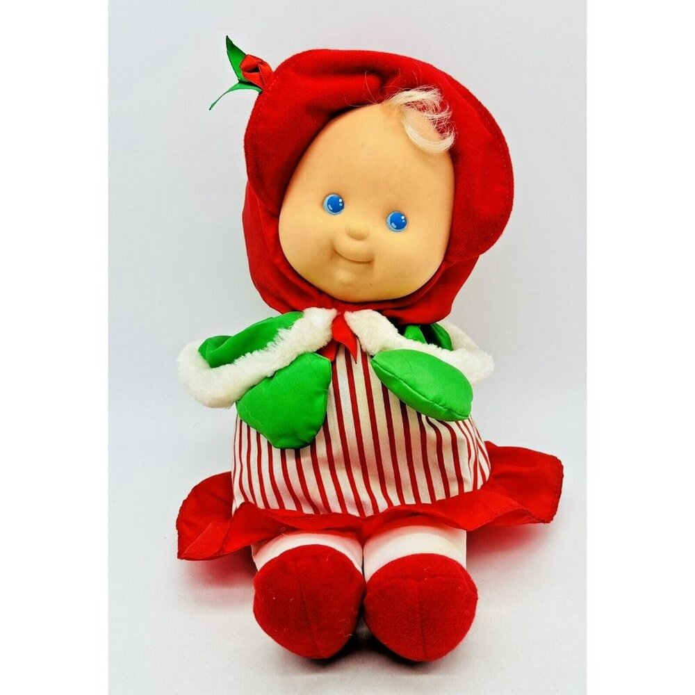 Fisher Price Puffalump Kids Christmas Girl Plush Doll Vinyl Face Vintage 1992 - Picture 1 of 6